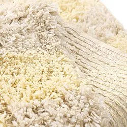 Shaggy szőnyeg - Methoni Check Cotton Shaggy (krém/világossárga)