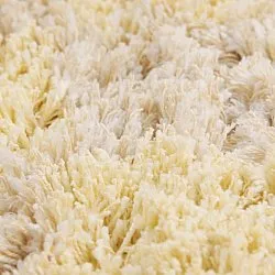 Shaggy szőnyeg - Methoni Check Cotton Shaggy (krém/világossárga)