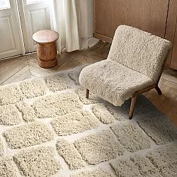 Shaggy szőnyeg - Otranto Natural Cotton Shaggy (piszkosfehér)