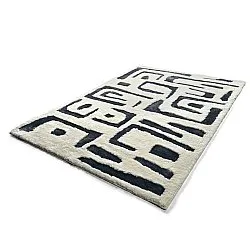 Shaggy szőnyeg - Palmyra (fehér/tengerészkék)