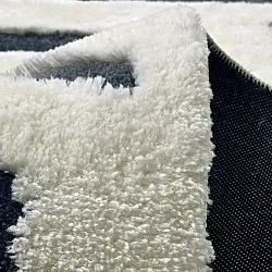 Shaggy szőnyeg - Palmyra (fehér/tengerészkék)