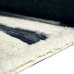 Shaggy szőnyeg - Palmyra (fehér/tengerészkék)