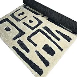 Shaggy szőnyeg - Palmyra (fehér/tengerészkék)