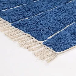 Shaggy szőnyeg - Sivia Natural Cotton Shaggy (kék)