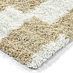 Shaggy szőnyeg - Tamri (bézs/fehér)