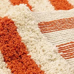 Shaggy szőnyeg - Thira Stripe Cotton Shaggy (világossárga/világos narancs)