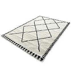 Shaggy szőnyeg - Tiznit (fehér/fekete)