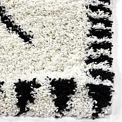 Shaggy szőnyeg - Tiznit (fehér/fekete)