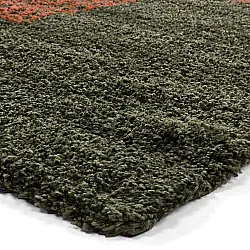 Shaggy szőnyeg - Zagora (zöld/narancs)