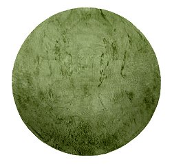 Kerek szőnyegek - Aranga Super Soft Fur (olíva zöld)