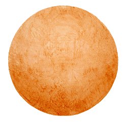 Kerek szőnyegek - Aranga Super Soft Fur (narancssárga)