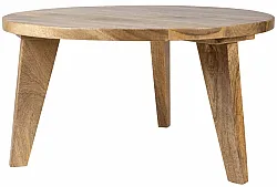 Dohányzóasztal - Vintage - 65 cm round (természet)