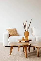 Dohányzóasztal - Vintage - 65 cm round (természet)