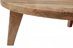 Dohányzóasztal - Vintage - 65 cm round (természet)