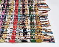 Rongyszőnyeg - Sadon (narancssárga/többszínű)