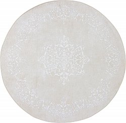 Kerek szőnyeg - Santi (ljusrózsaszín/fehér)