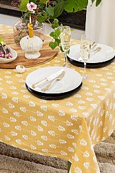 Asztalterítők - Pamut terítő Sari (sárga)