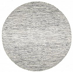 Kerek szőnyeg - Savona (fekete/fehér)