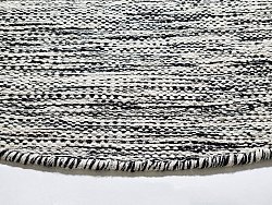 Kerek szőnyeg - Savona (fekete/fehér)