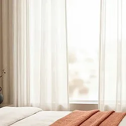 Függöny 2 db-os csomag - Pamut függöny Selena (bézs)