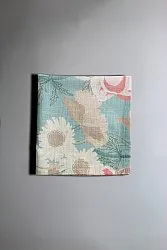 Szövet szalvéta 4-csomag Serena (türkiz/rózsaszín)