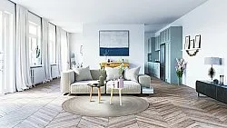 Kerek szőnyeg - Shade (bezs/szürke)