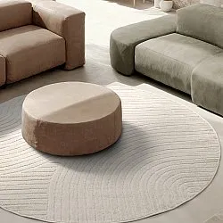 Kerek szőnyeg - Devon (krém)
