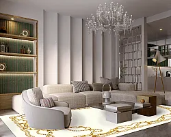 Wilton szőnyeg - Silea (fehér/arany)