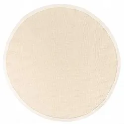 Kerek szizál szőnyeg - Agave (természetes fehér)