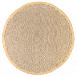 Kerek szizál szőnyeg - Agave (világos taupe)