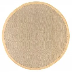 Kerek szizál szőnyeg - Agave (világos taupe)