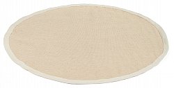 Kerek szizál szőnyeg - Agave (bézs/szürke)