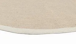 Kerek szizál szőnyeg - Agave (bézs/szürke)