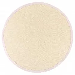 Kerek szizál szőnyeg - Agave (ezüst/szürke)