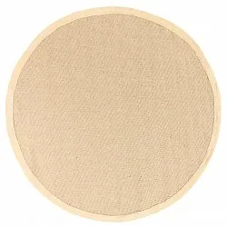 Kerek szizál szőnyeg - Agave (bézs/bézs)