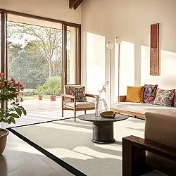 Szizál szőnyeg - Agave (fekete/offwhite)