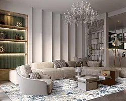 Wilton szőnyeg - Hiboun (kék)