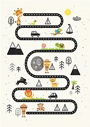 Gyermek szőnyeg - Safari road