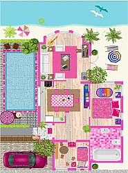 Gyermek szőnyeg - Atlas Teddybear (rosa)