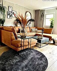 Kerek szőnyegek - Cosy (antracit)