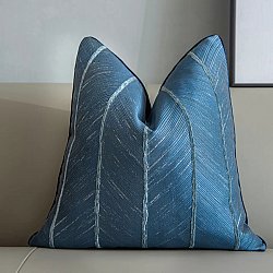 Párnahuzat - Striped Design 45 x 45 cm (kék)