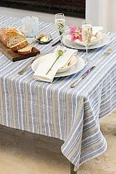 Asztalterítők - Vászonszövet terítő Tara (kék)