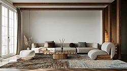 Wilton szőnyeg - Tizzano (kék/többszínű)