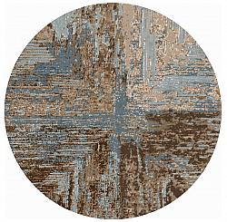 Kerek szőnyeg - Tizzano (kék/többszínű)