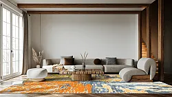 Wilton szőnyeg - Tizzano (narancssárga/többszínű)