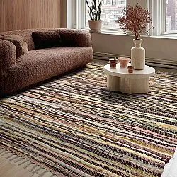 Rongyszőnyeg - Happy (sárga/multi)