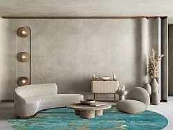 Kerek szőnyeg - Domont (türkiz)