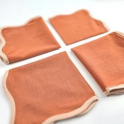 Szalvéták - 4 darabos Ruhaszalvéta Yrsa (rozsda)