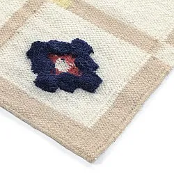 Gyapjúszőnyeg - Lausanne Flatweave Tufted Premium (fehér/bézs)
