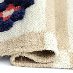 Gyapjúszőnyeg - Lausanne Flatweave Tufted Premium (fehér/bézs)